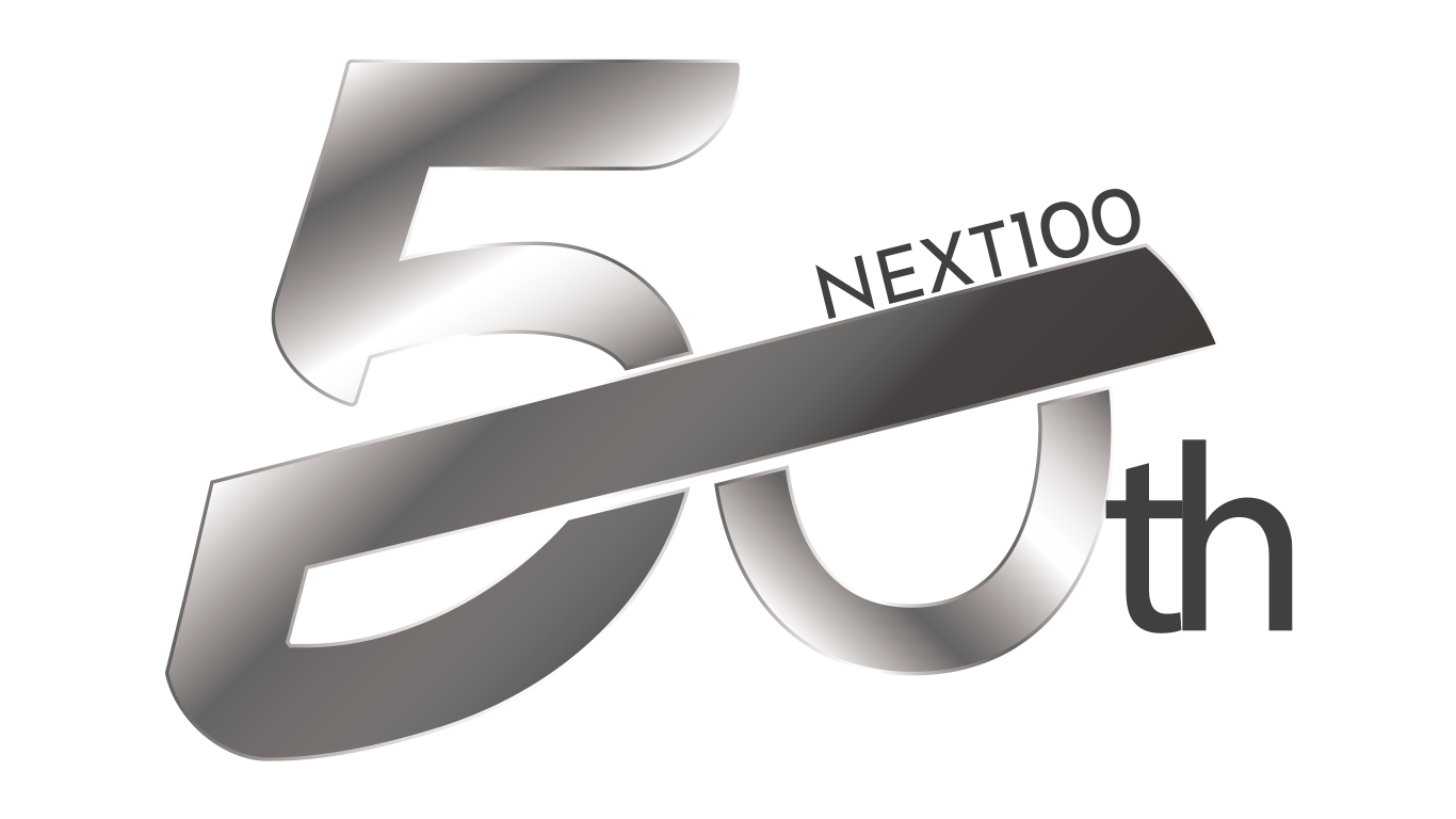 植田板金店50thロゴ