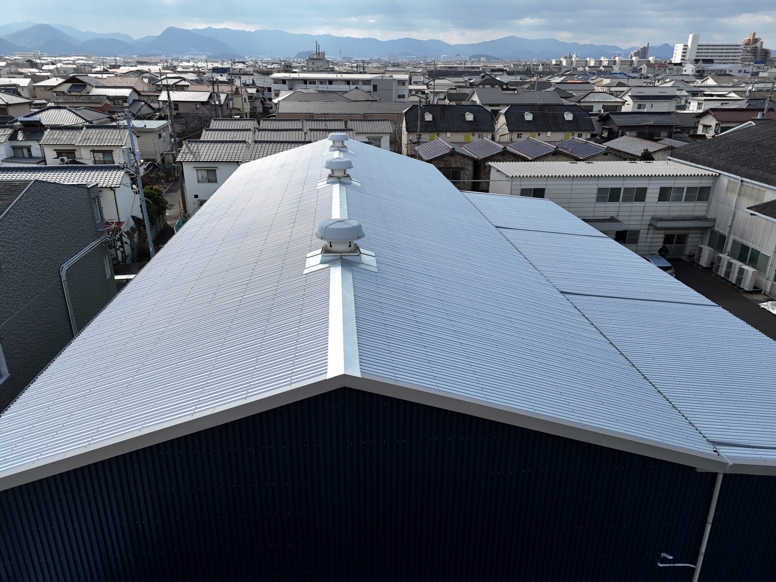 植田板金店　遮熱やさん　カバー工事　シャネリア