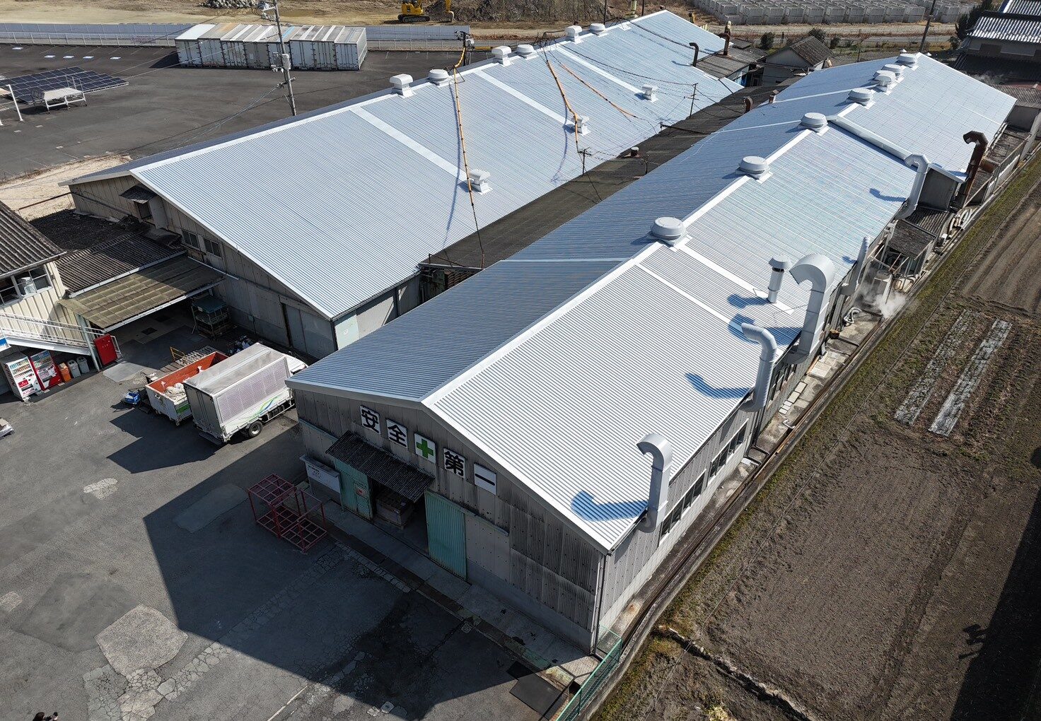 植田板金店　遮熱やさん　カバー工事